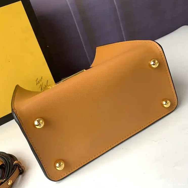 Cheap Fendi In Bag Small Brown Leather Way Calf 0324 HOT SALE